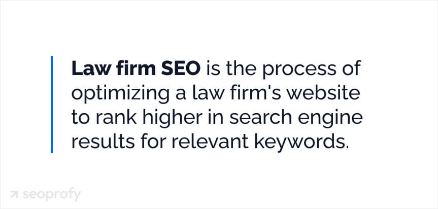 what is law firm seo