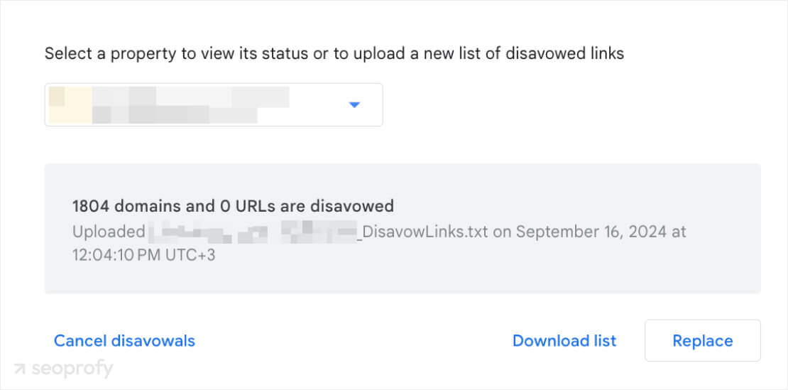 Google Disavow Tool