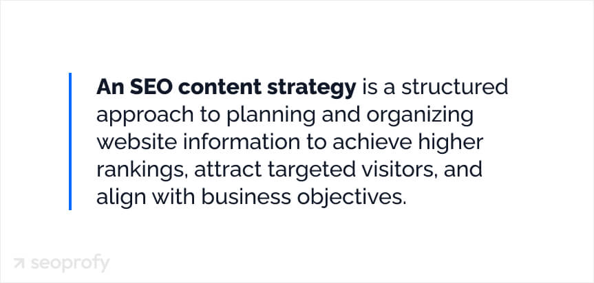 What Is an SEO Content Strategy?