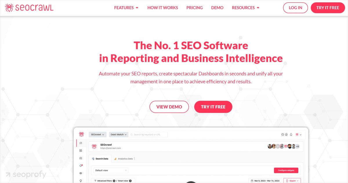 Seocrawl tool for website audits and data analysis