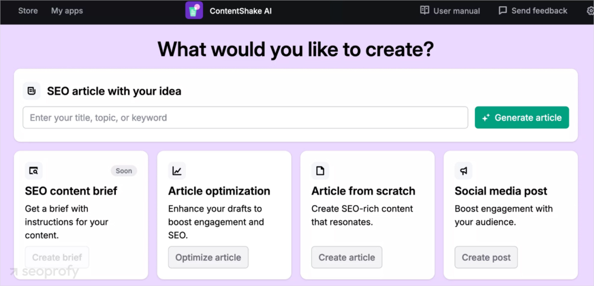 Create Optimized Blog Posts Fast with ContentShakeAI