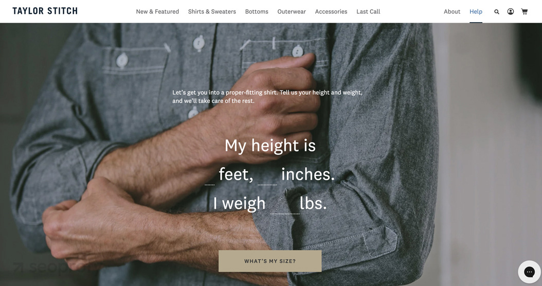 Simple Input Form to Recommend the Best Fit