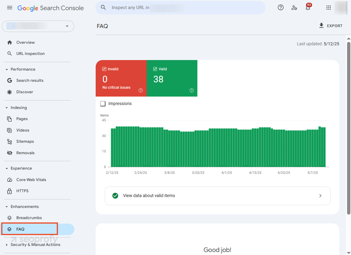 Types of Structured Data Google has Detected