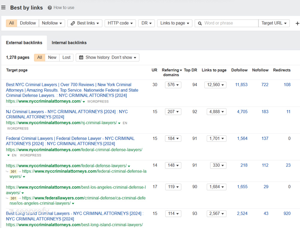 Look at what pages of other local businesses are getting the most backlinks