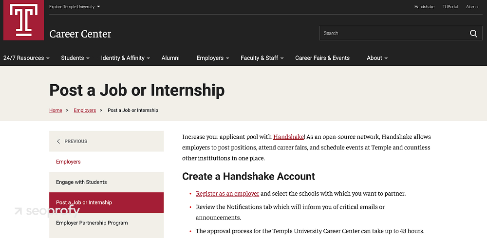 Get Links from Local Job Posting Websites