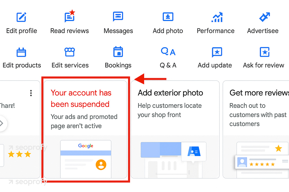 Suspended or Penalized Google Business Profile