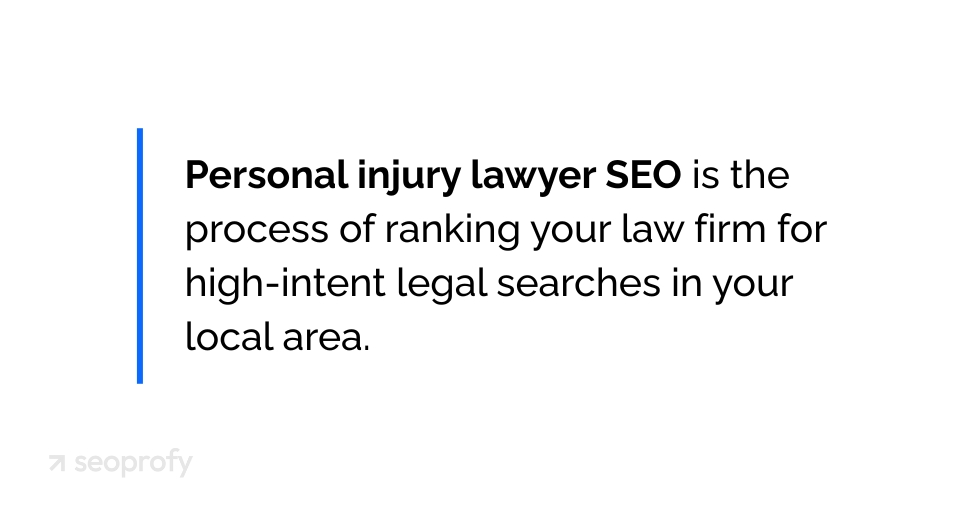 What is Personal Injury Lawyer SEO