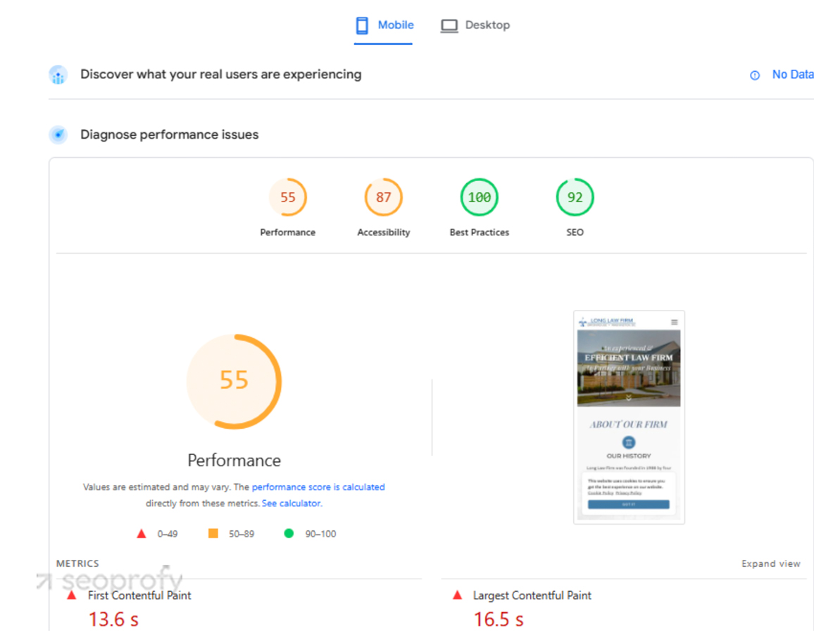 Page Speed Test