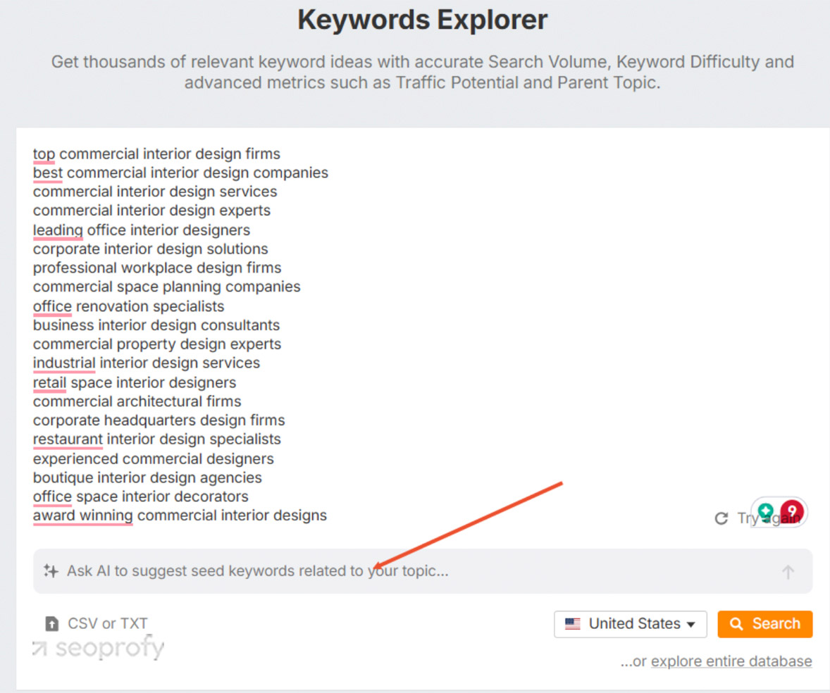 Ahrefs AI-powered Keywords Explorer