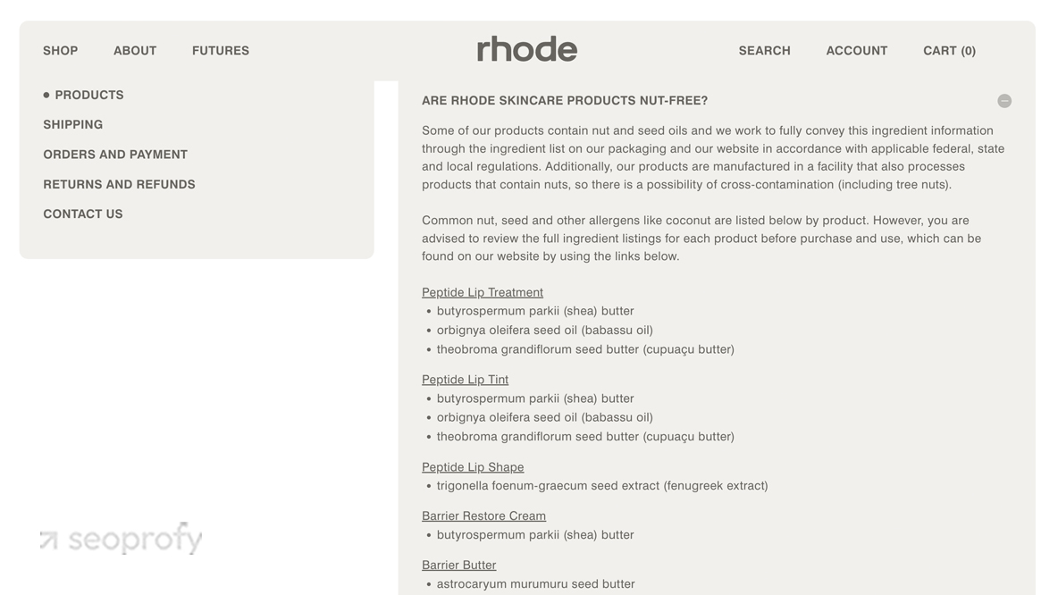 Rhode does Not Add Links to Products Inside Blog