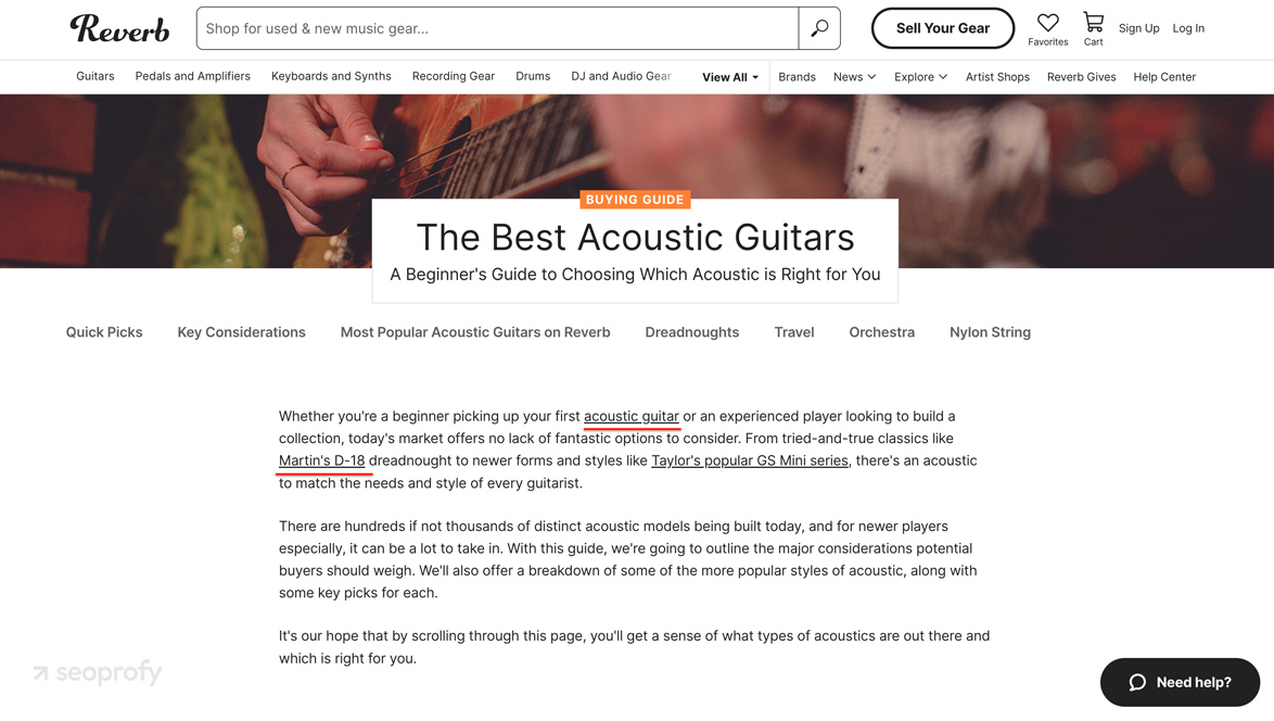 Link to Categories and Listings