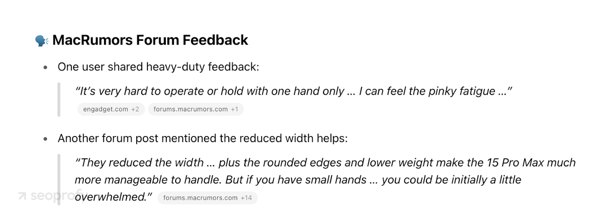 Firsthand experience and personal insights