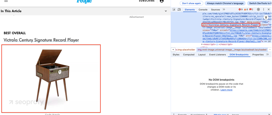 Image Alt Text and Media