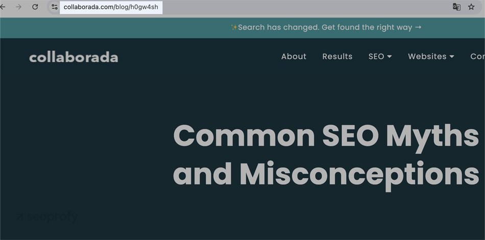 Poor Example URL Structure
