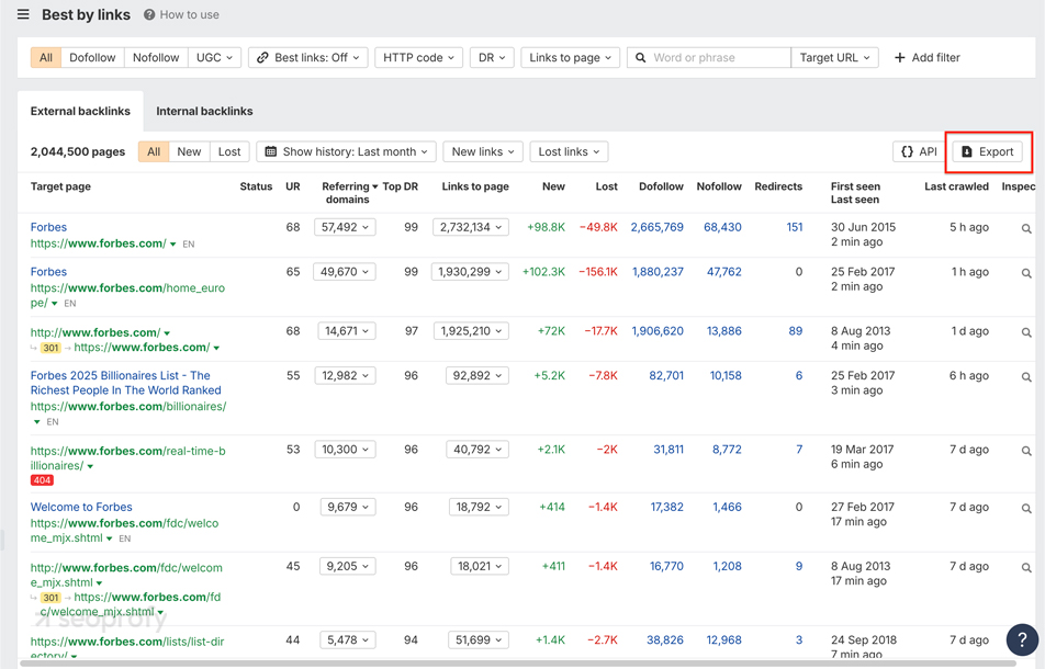 Bring URLs Into a Single Spreadsheet at Ahrefs
