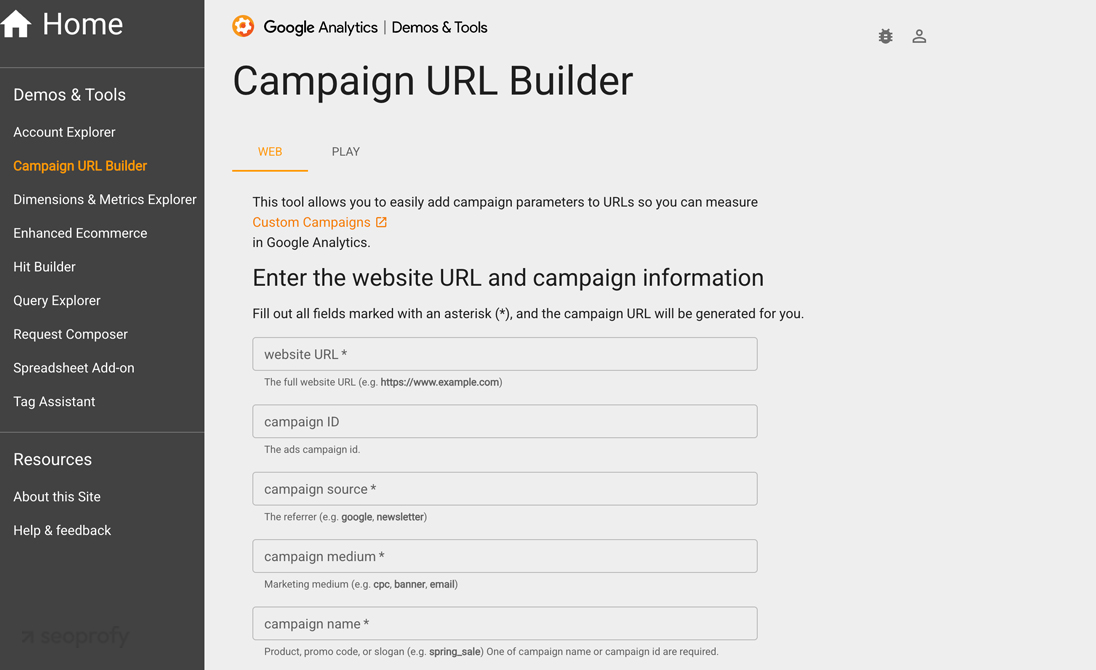 Campaign URL Builder
