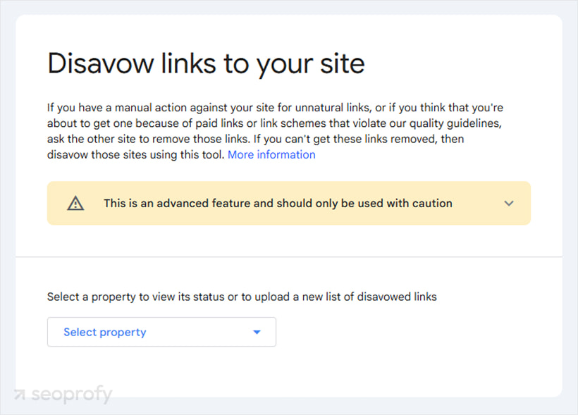Disavow Bad Links