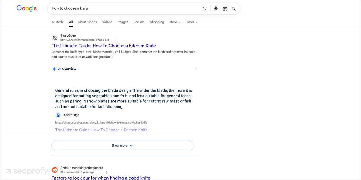 Use AI Search Visibility