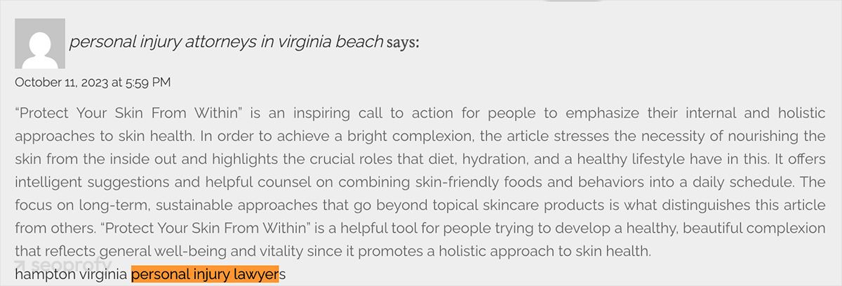 Most Placements are Off Topic