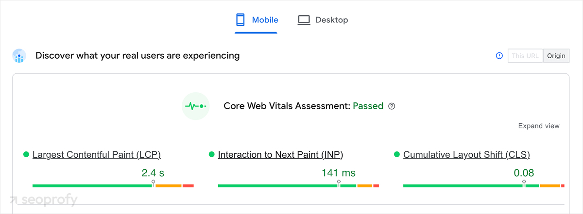 Refine Core Web Vitals