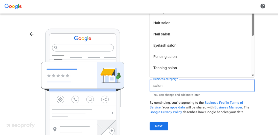 Business Category and Attributes in GBP