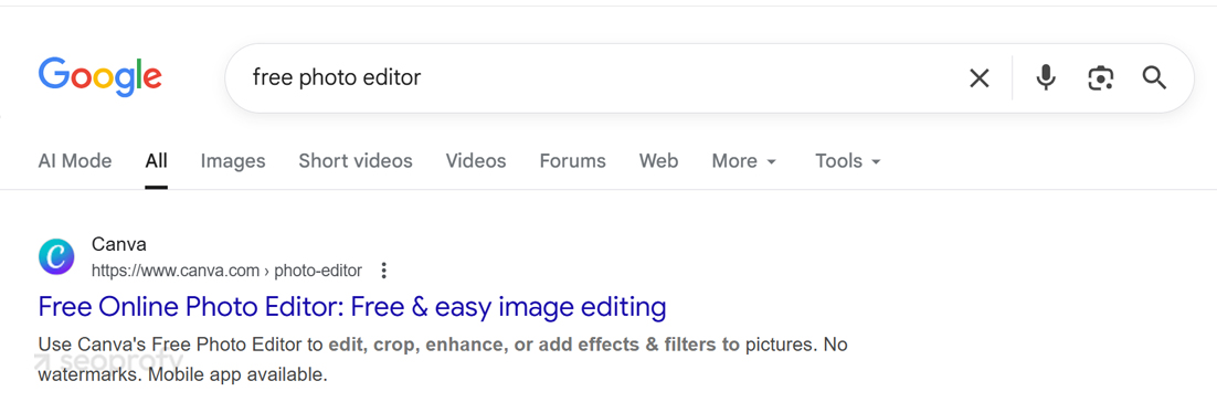 How Canva Positions its Image Editor