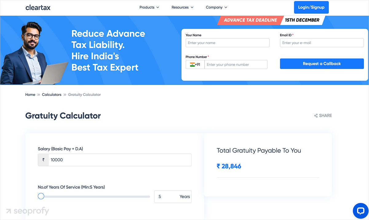 Calculators and Free Tools