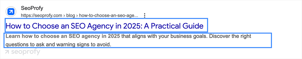 Title Tags and Descriptions