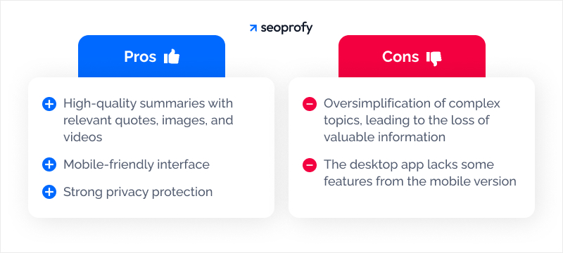 Arc Search Pros and Cons
