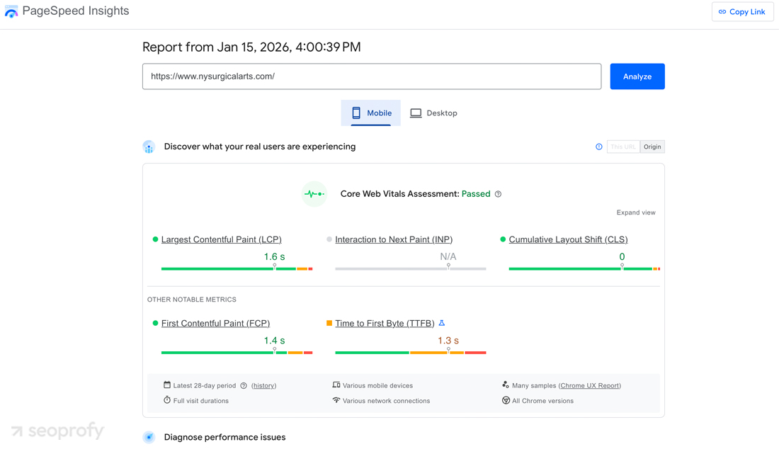 Site Speed and Core Web Vitals