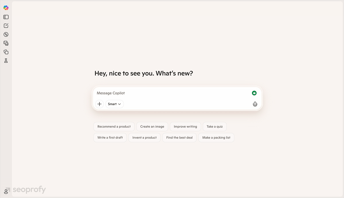 Microsoft Copilot Web Experience