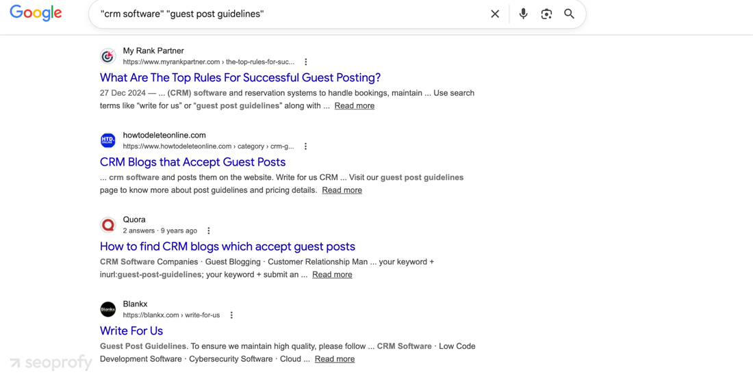 Google Search Operators
