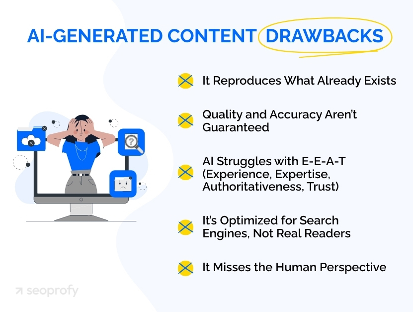 AI-Generated Content Drawbacks