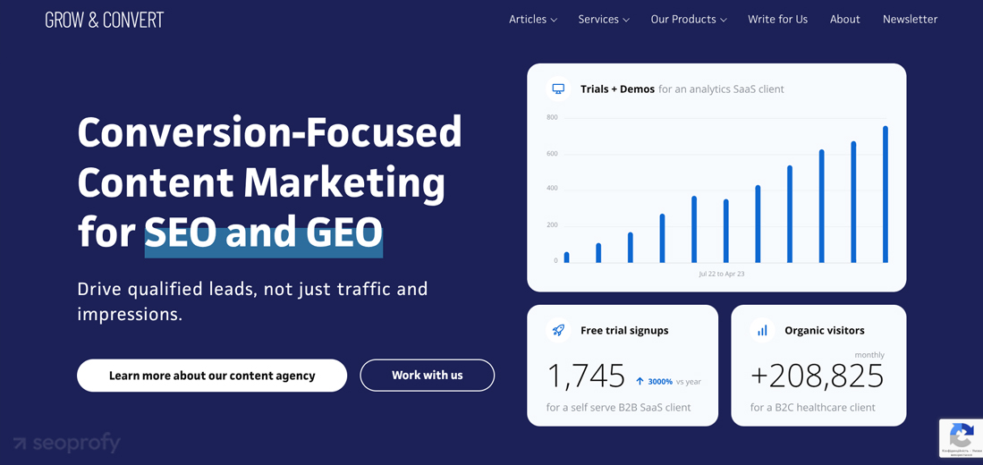 Grow and Convert