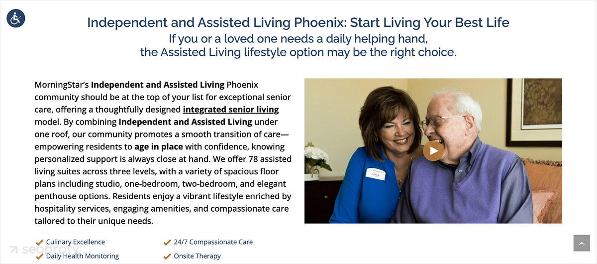 Content Strategy for Assisted Living Websites