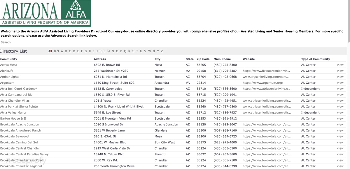 Healthcare and Senior Care Directories