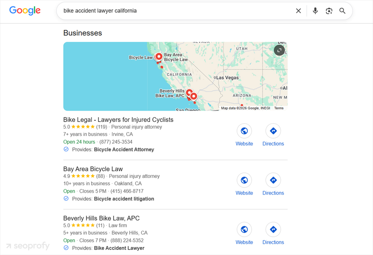 Visibility for High-Value Local Searches