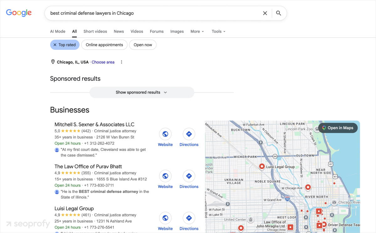Commercial and Local Intent