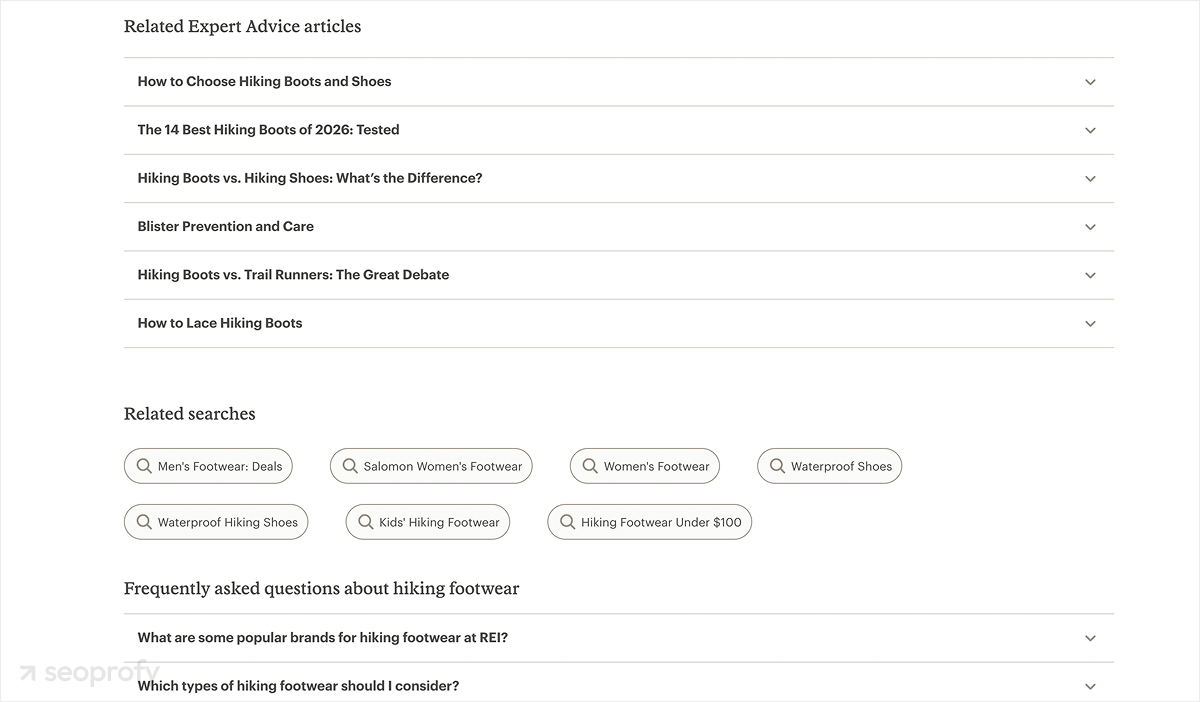 The Page Combines Product Listings With Filters