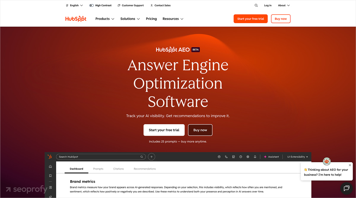HubSpot AEO